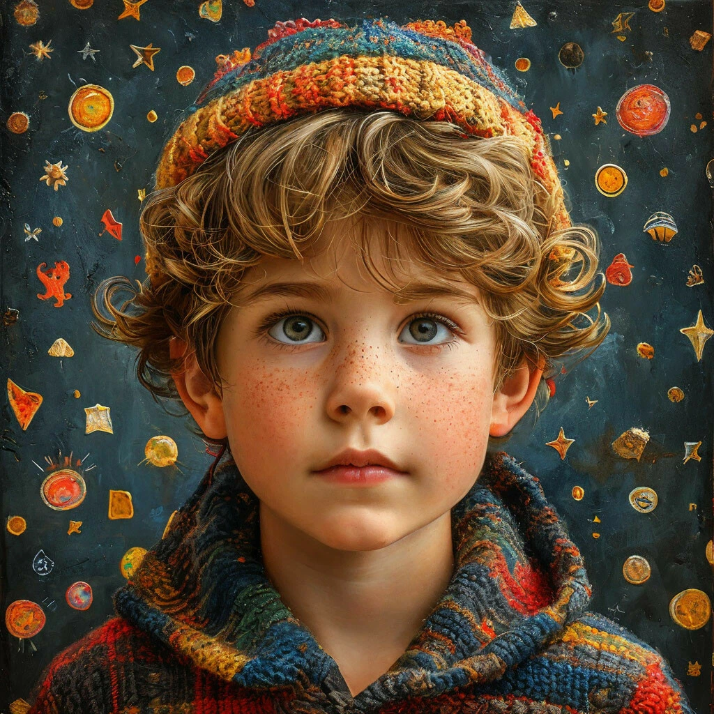 Взрослый человек с мышлением ребёнка. автор - Шедеврум