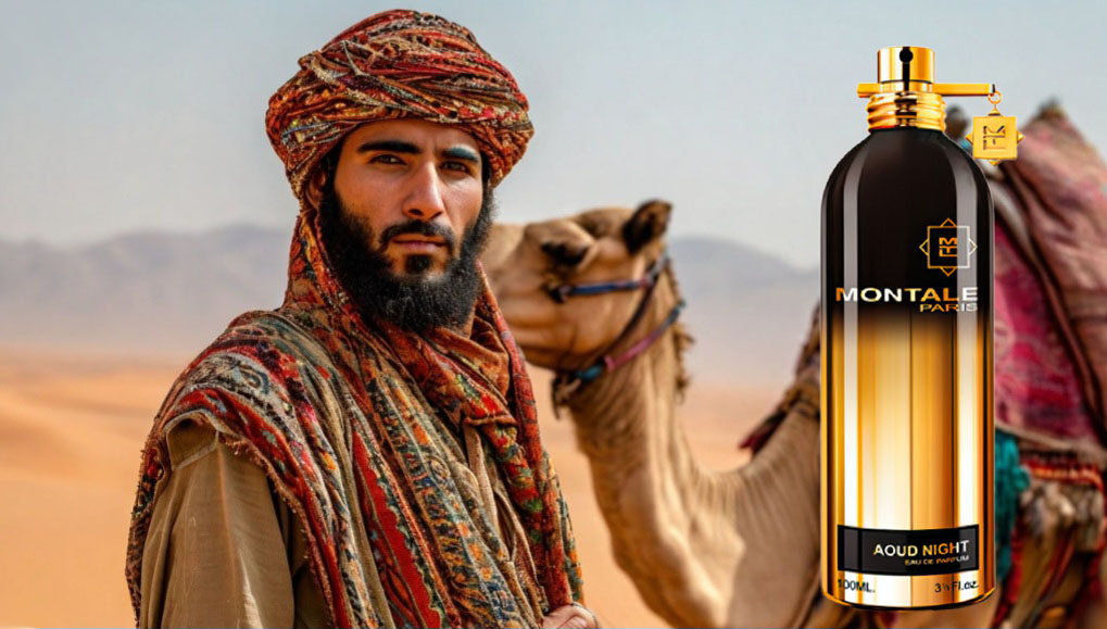 группа: восточные, древесные верхние ноты: уд, фруктовые ноты, бергамот, сицилийский лимон средние ноты: марокканская роза, пачули из Индонезии базовые ноты: кожа, сандал, амбра, гваяк, белый мускус выпущен в 2014 году парфюмер: Pierre Montale