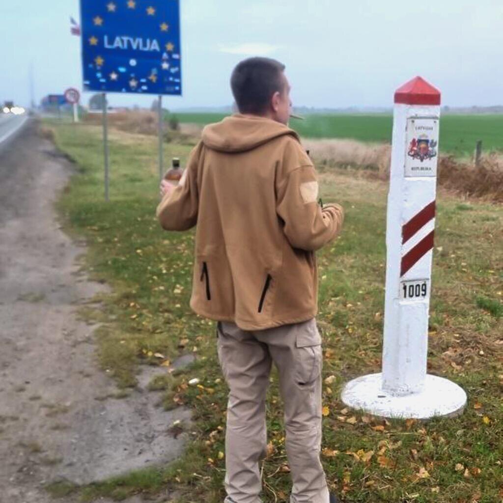 Алексеев на латвийской границе © Sputnik, из архива Алексеева