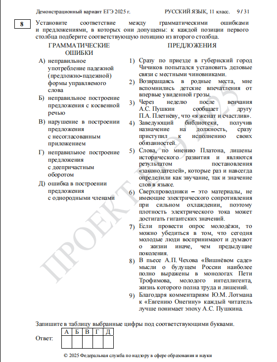 задание 8 демоверсии ЕГЭ 2025