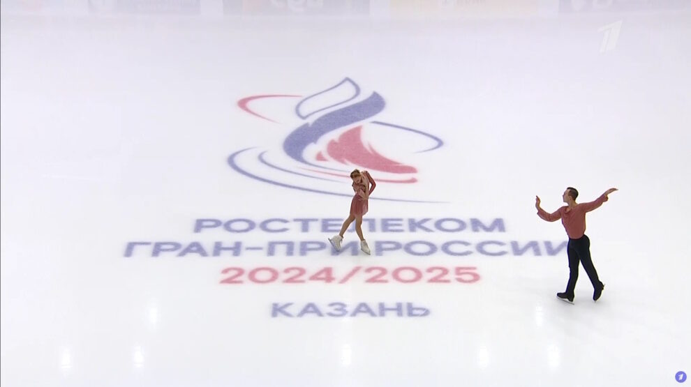    Елизавета Осокина и Артем Грицаенко. Фото: «Первый канал».