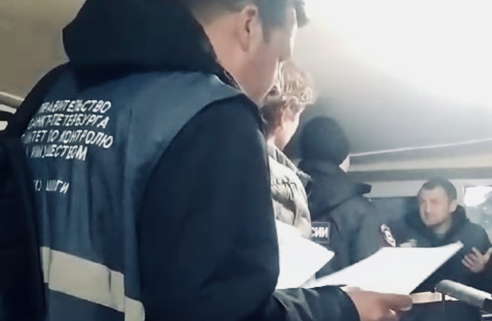 Скриншот с видеозаписи происходящего 1 ноября 2024 года