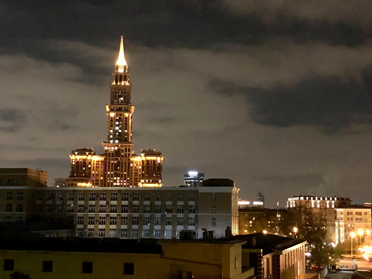 Вечерняя Москва. Вид из окна. Фото Е.Стоун  