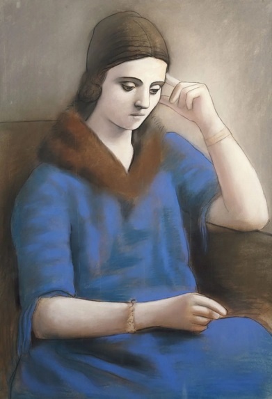 Пикассо. Ольга в задумчивости. 1923.