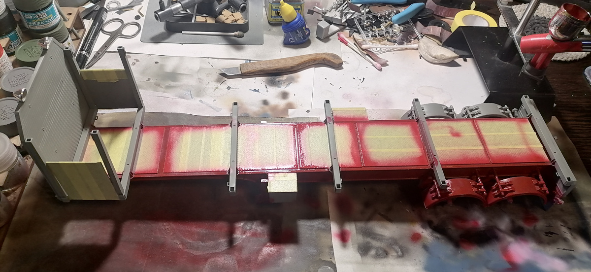 Начало окраски