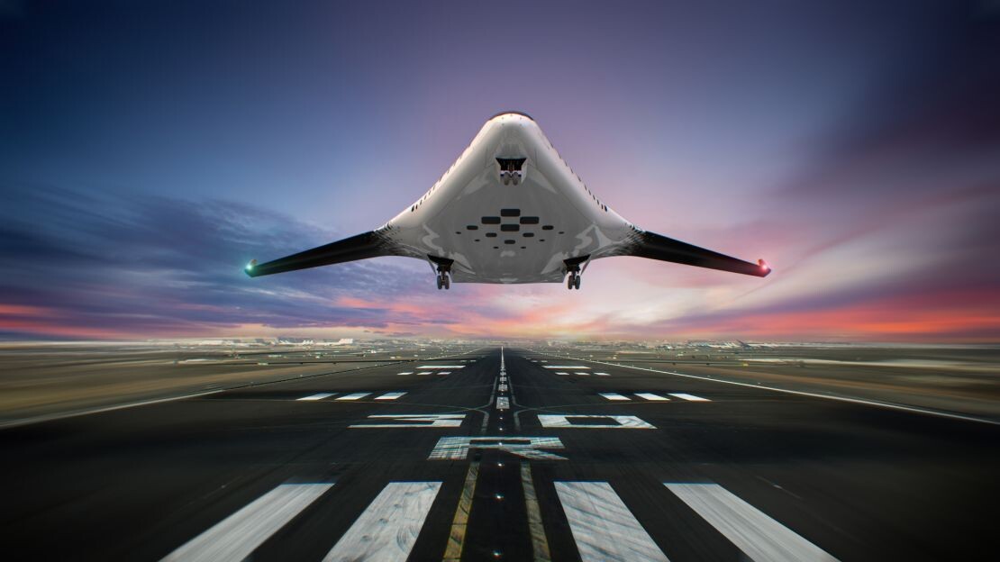 Пассажирский самолет Natilus Horizon призван сократить выбросы на 50% и увеличить полезную нагрузку на 40% за счет формы фюзеляжа со смешанным крылом. Натилус.