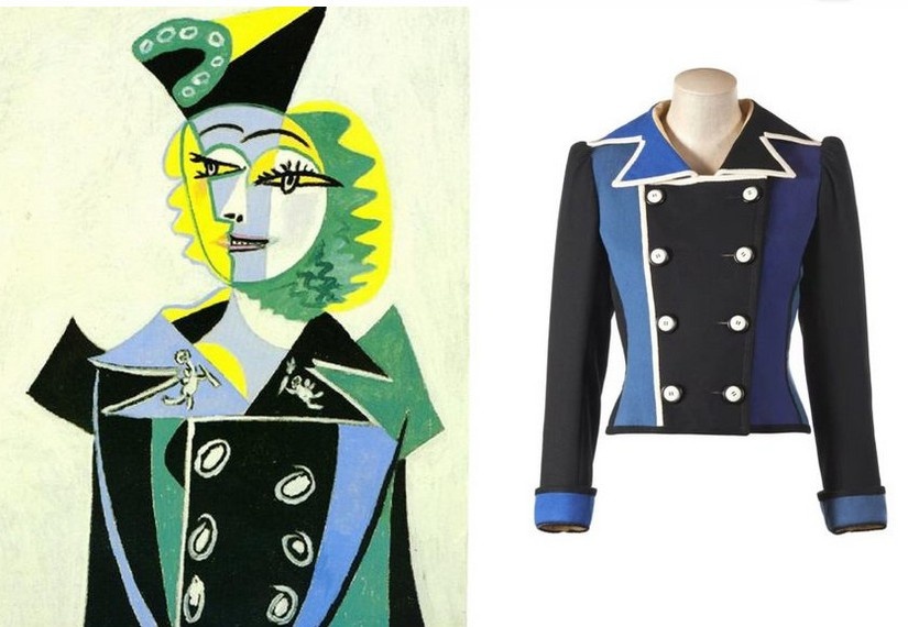  Портрет Нюш Элюар, Пабло Пикассо и жакет из коллекции «Homage to Picasso» 1979 г., 