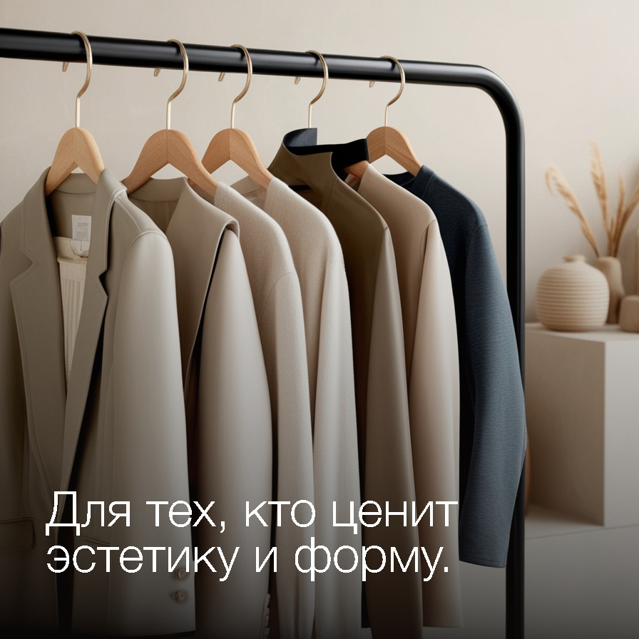 Пролистайте рейлы для одежды последовательно