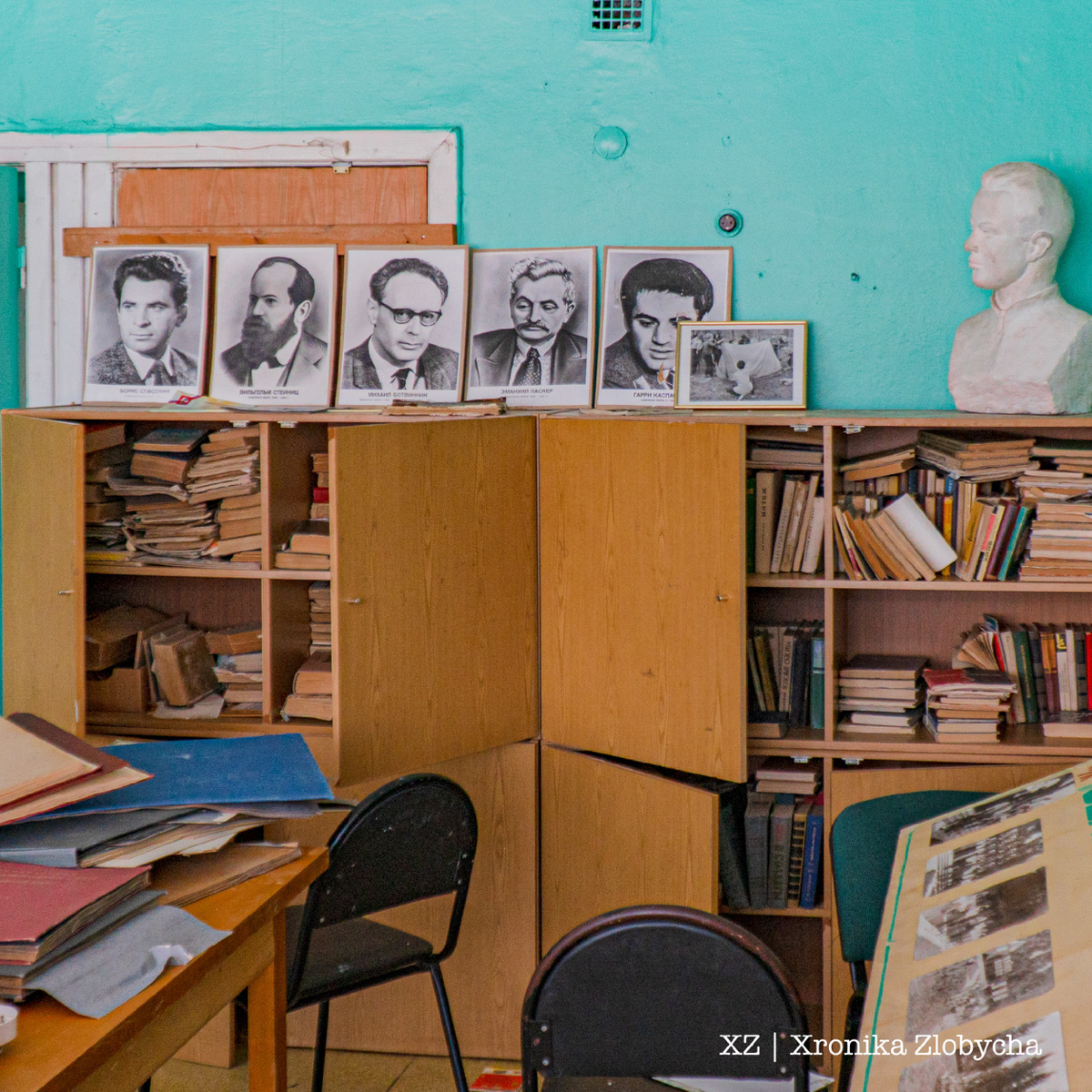 Библиотека в одном из корпусов лагеря, сейчас от нее не осталось ничего. Книги растащили, а альбомы с фотографиями начиная с первой смены и до 2016 года исчезли (Фото автора)