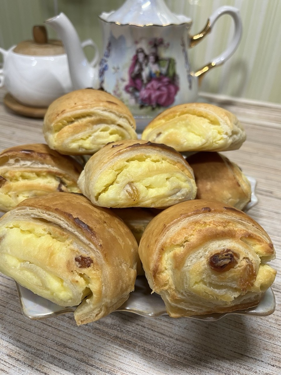 Творожные рулетики с изюмом