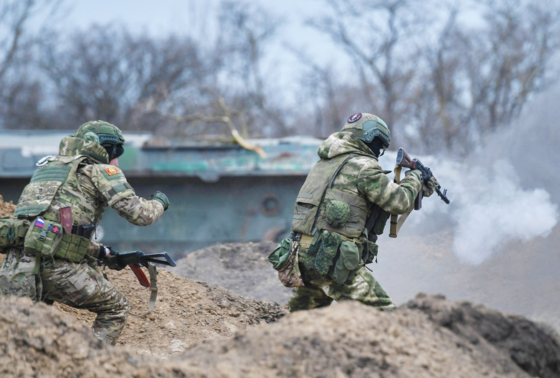    Бойцы ВС РФ в зоне СВО