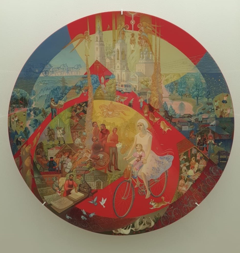 Панно "Мстёрская Мадонна" Молодкин Денис Владимирович, Мстёра, 2022