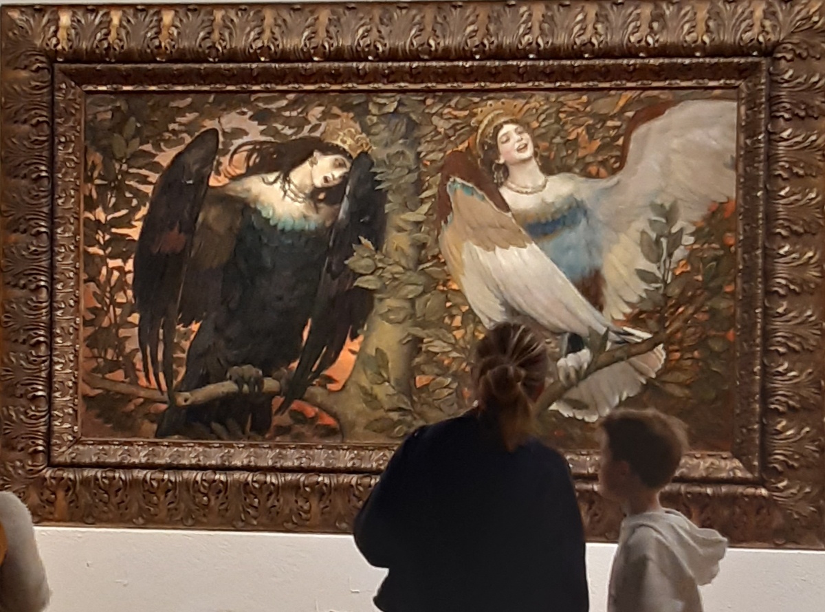 В. Васнецов. Сирин и Алконост. Песнь радости и печали. 1896. Холст, масло. ГТГ. 