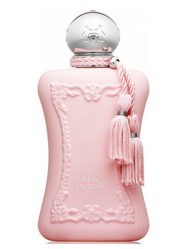 Delina Exclusif Parfums de Marly — это аромат для женщин, он принадлежит к группе восточные. Delina Exclusif выпущен в 2018 году. Парфюмер: Quentin Bisch. Верхние ноты: Личи, Груша, Бергамот, Грейпфрут и Розовый перец; средние ноты: Турецкая роза, Уд и Ладан; базовые ноты: Ваниль, Амбра, Древесные ноты, Мускус, Ветивер и Эвернил.
