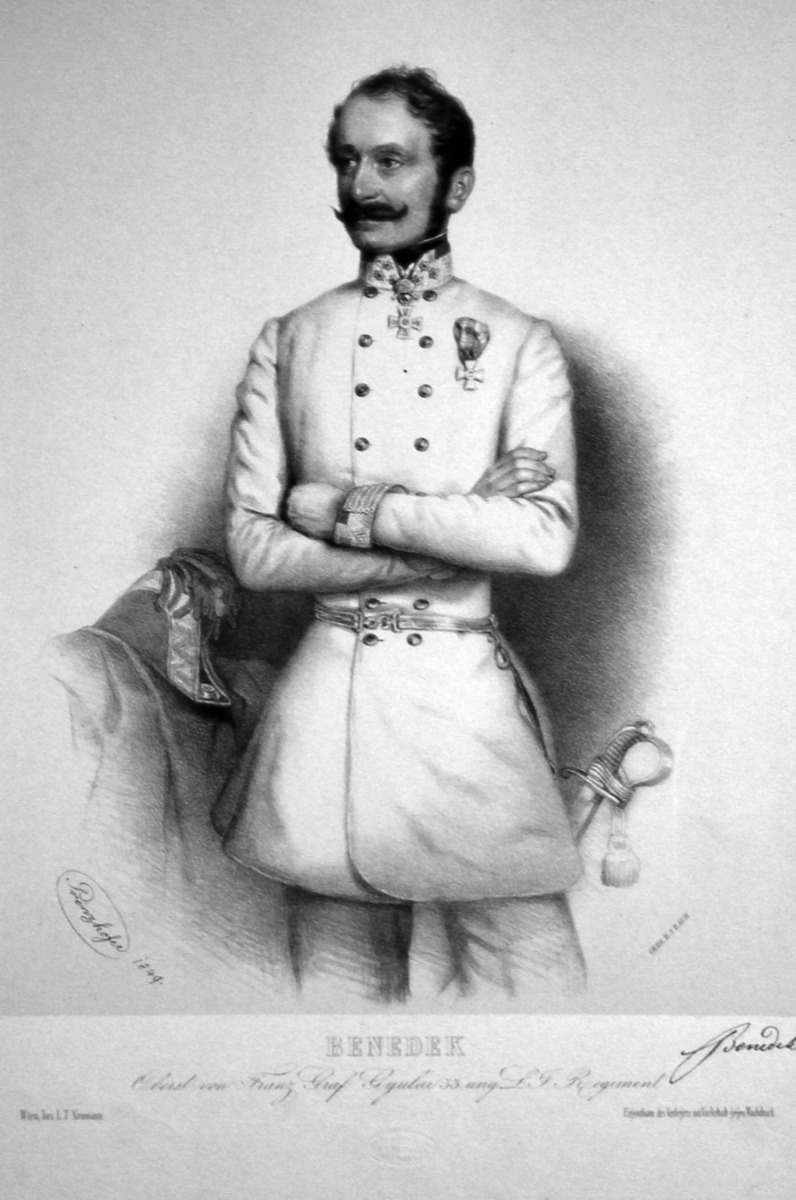 Людвиг фон Бенедек, 1849 год (литография Августа Принцхофера)