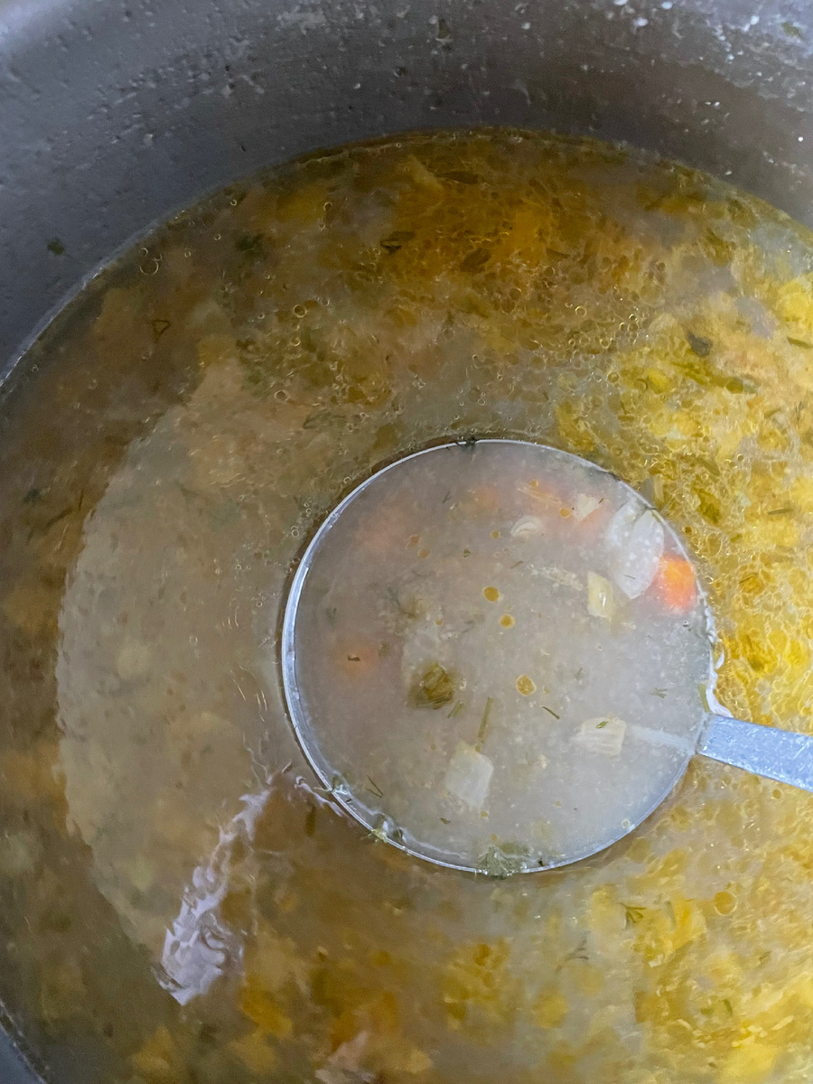 Рыбный суп из голов 