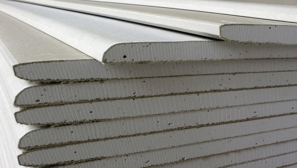 Листы обычного ГКЛ белые