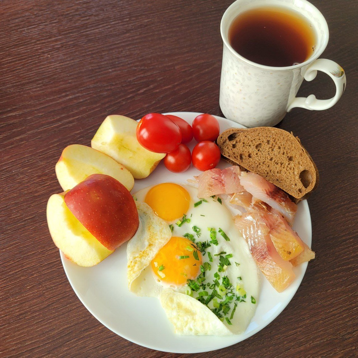 Завтракала очень поздно, так что это скорее обед.