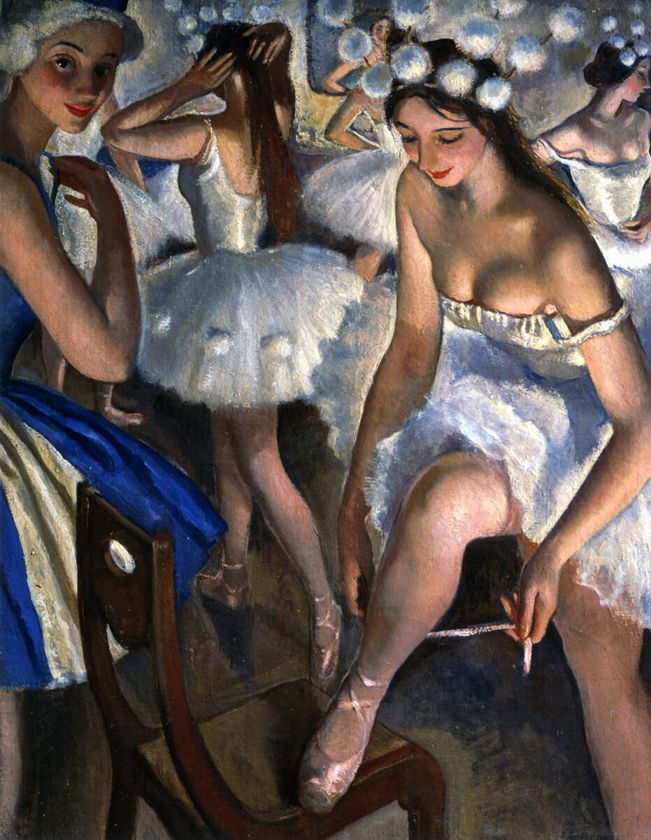 З. Е. Серебрякова «Балетная уборная. Снежинки» (балет П.И. Чайковского «Щелкунчик»), 1923 © ГРМ 