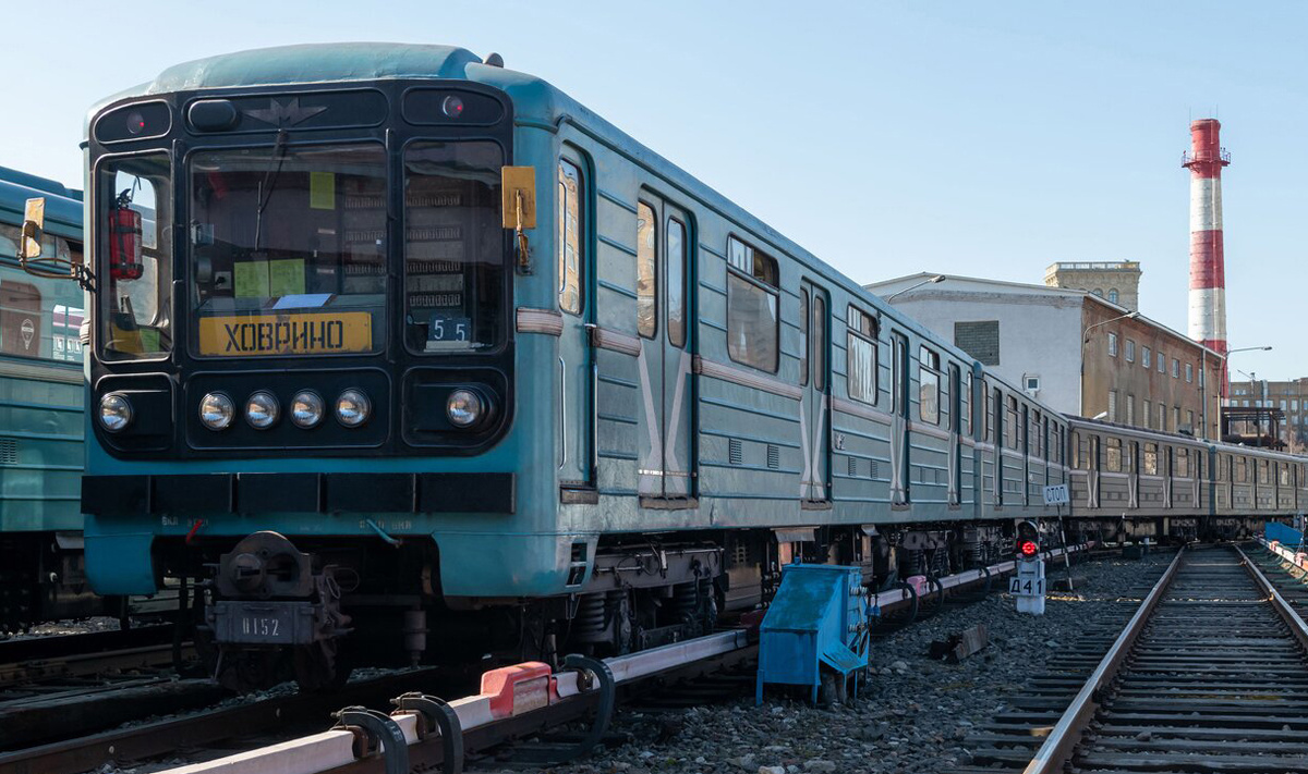 Метровагон «Номерной» в депо Сокол. Фото взято из открытых источников.