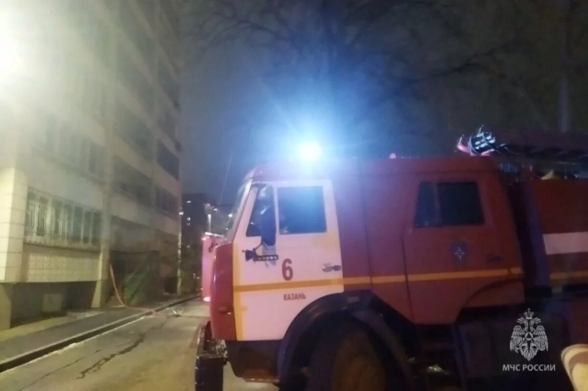    В Казани при пожаре были спасены три человека
