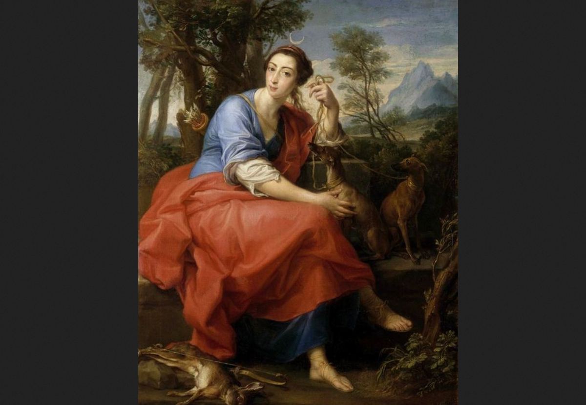 Помпео Батони. "Катарина Габриелли в образе Дианы", 1751 г.
