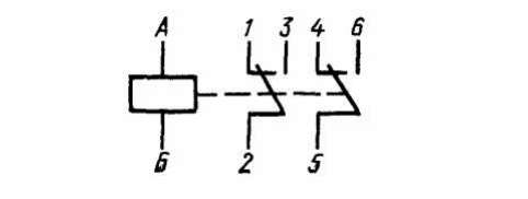Принципиальная схема реле РЭС54