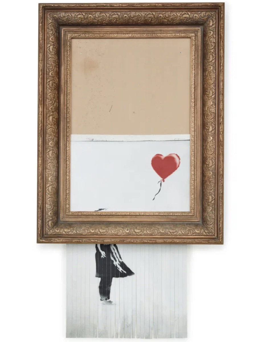 Работа Бэнкси «Любовь в мусорном баке«