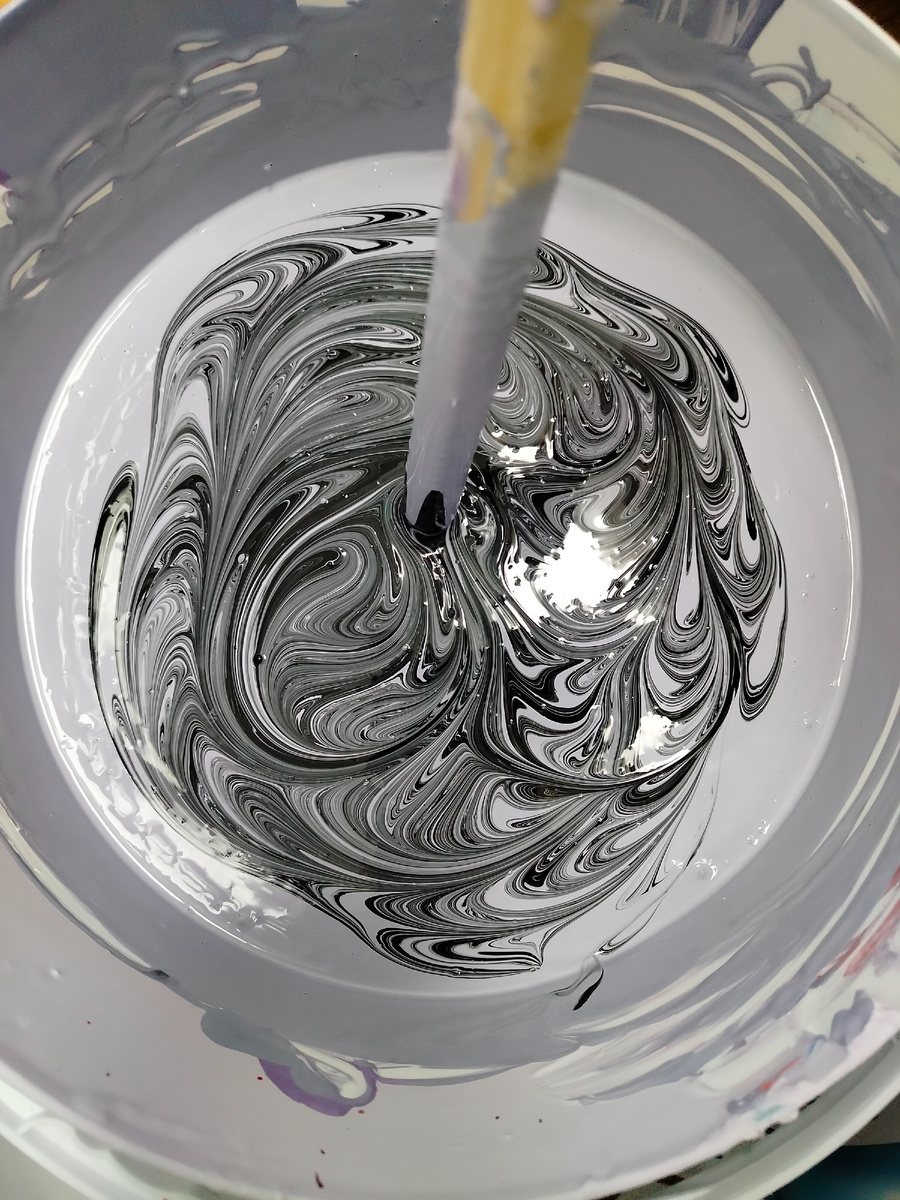 Интересный момент замес цвета