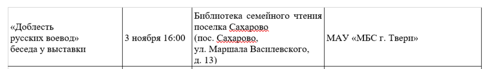 В Твери в День народного единства пройдут праздничные мероприятия