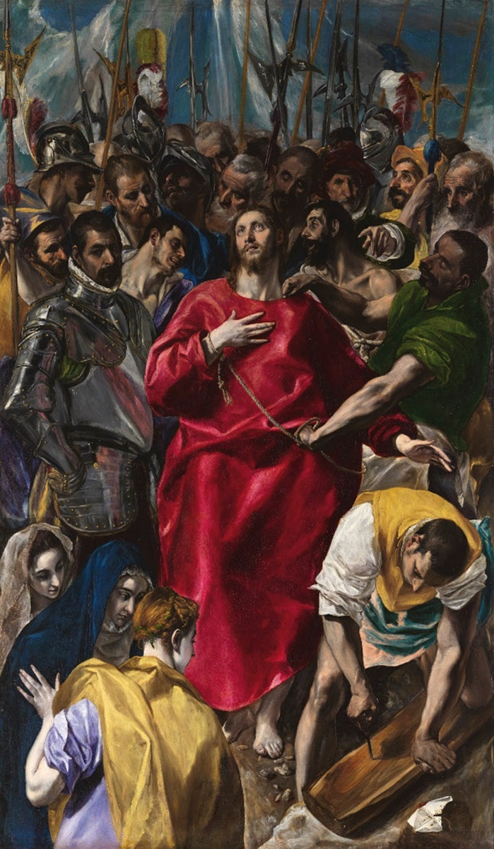 Совлечение одежд с Христа (El Espolio) (1577—1579, холст, масло, 285 × 173 см, Толедский собор) одна из наиболее известных алтарных картин Эль Греко.