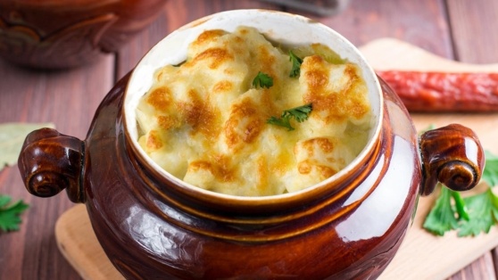    Готовим в горшочках: запеченная цветная капуста с яйцом и сметаной Виктория Шварц