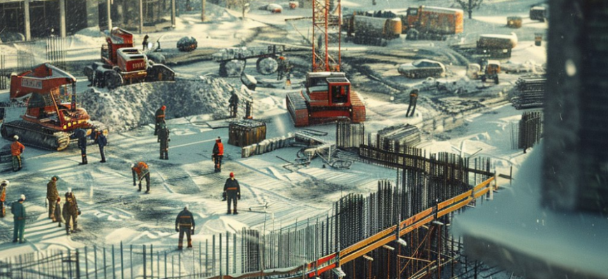 Зимние строительные технологии: особенности и преимущества. Как строительство зимой отличается от летнего периода