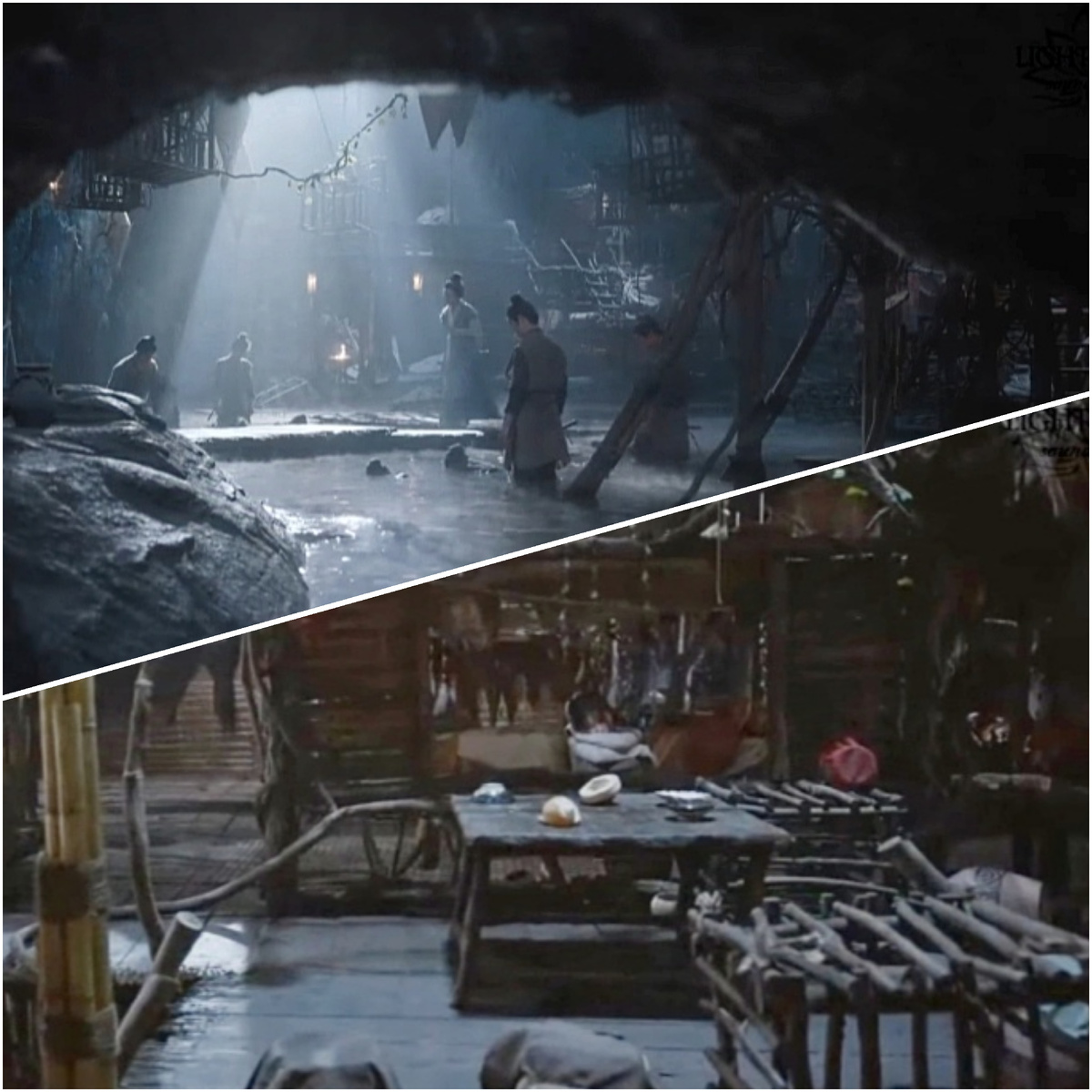 Условия проживания ныряльщиков за жемчугом (коллаж автора, снимок экрана) 