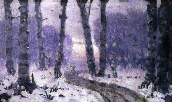 Архип Куинджи — «Лес зимой». Этюд. 1870-е