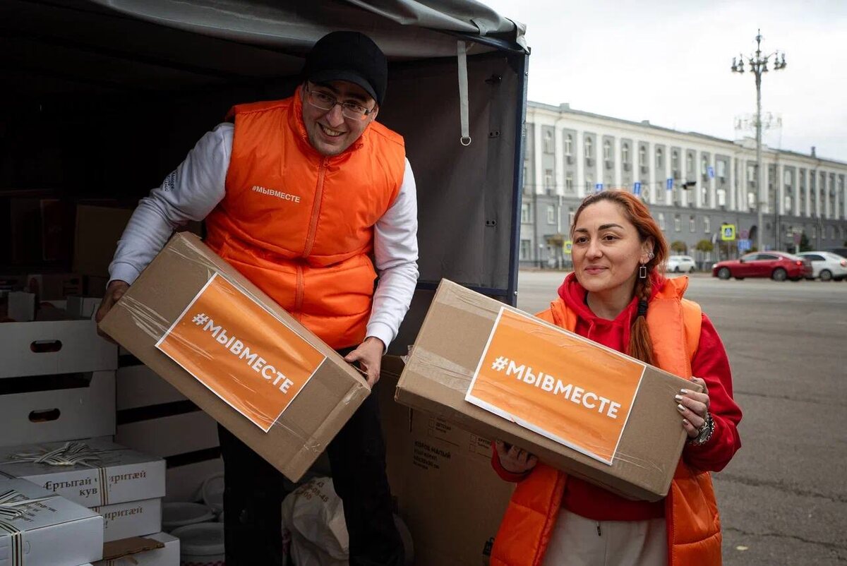     В Курск доставили груз с гумпомощью из Владикавказа