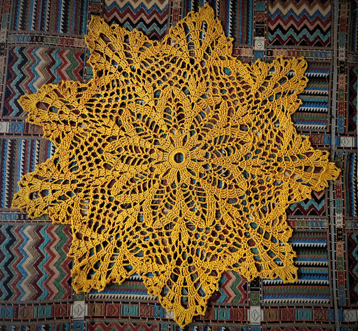 Салфетка крючком 