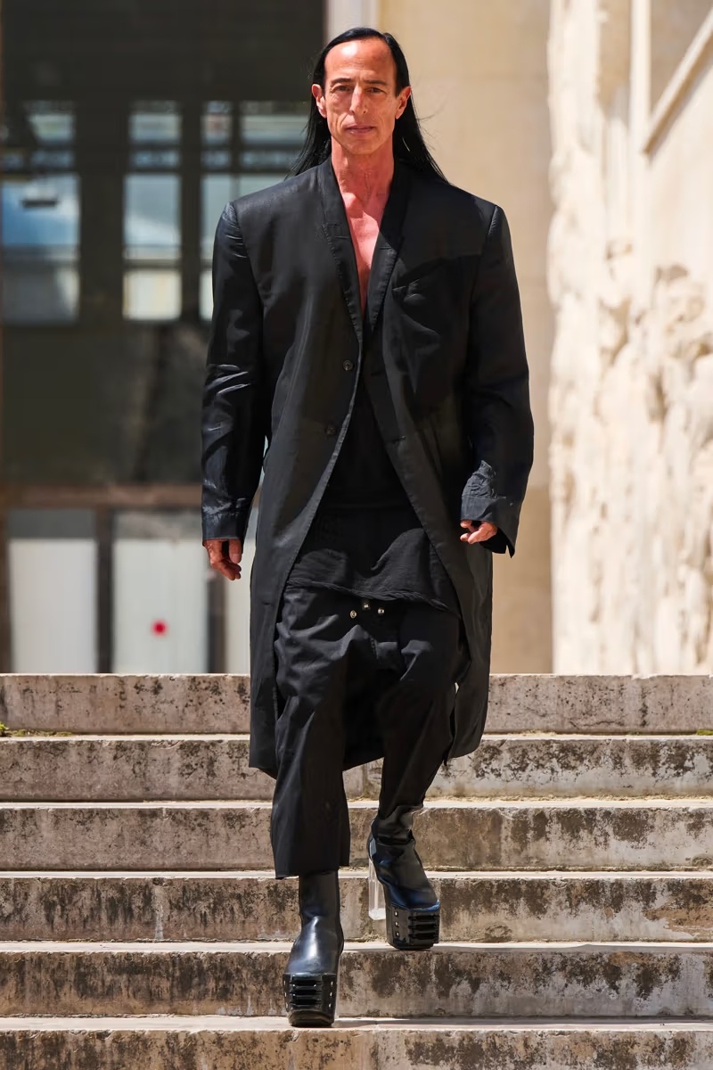 Рик Оуэнс на показе Rick Owens