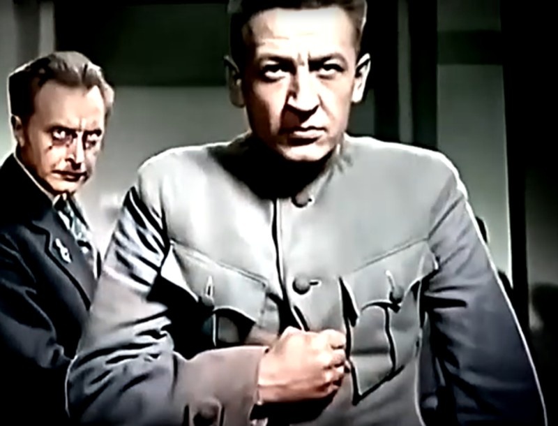 Керенский. Кадр из фильма "Ленин в Октябре" (1937).