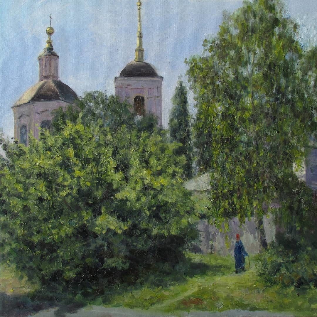 Н. Дмитриев. Жаркое утро в Ельце. 2018 г. Источник: https://vk.com/oldeletz