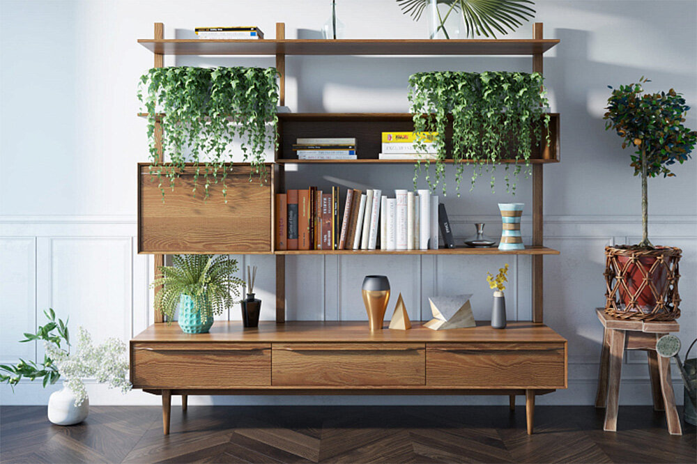 Стеллаж Bruni в скандинавском стиле, «Этажерка»