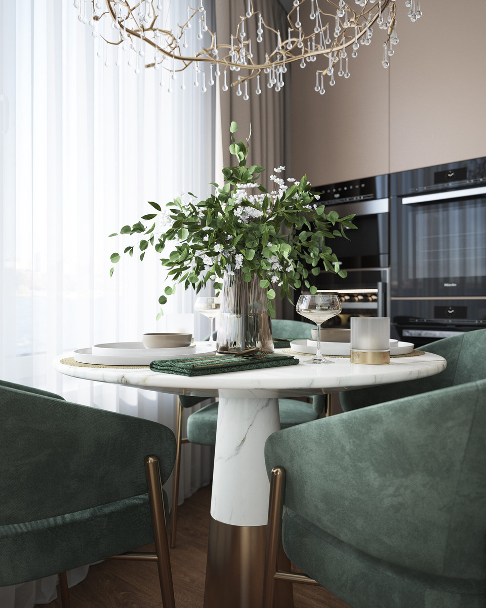 ЖК Морская набережная. Столовая зона