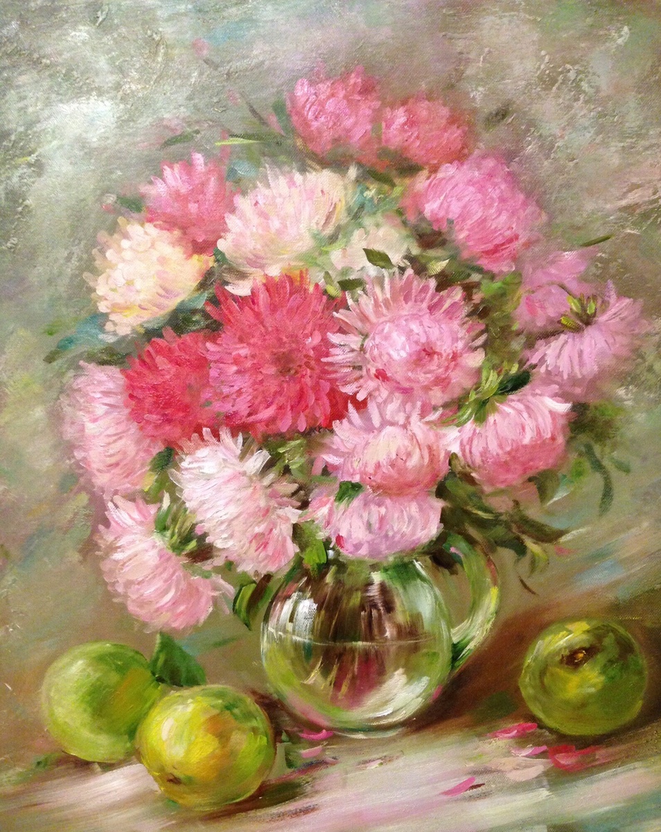 Курилович Людмила Осенний букет холст масло 60-50 см 