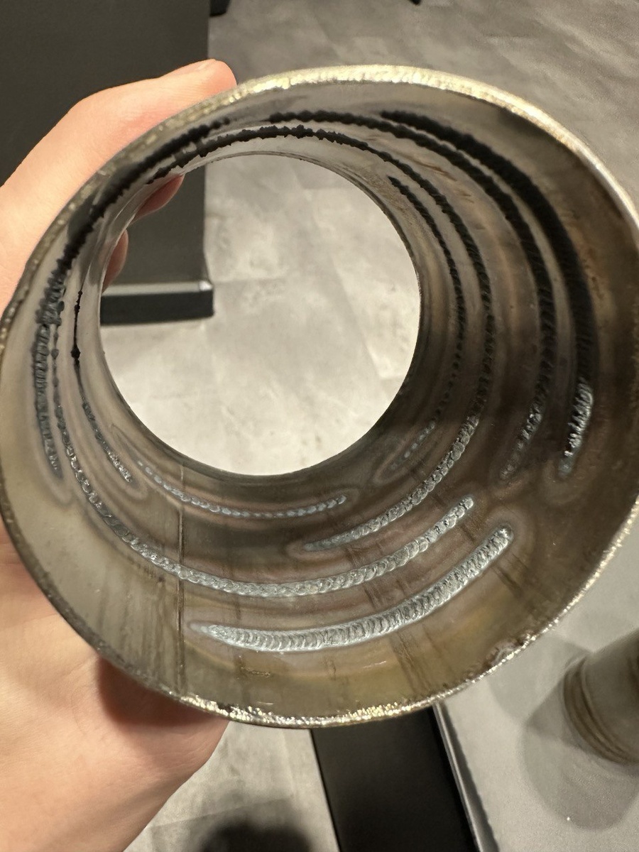 Сварка без поддува (внутри)