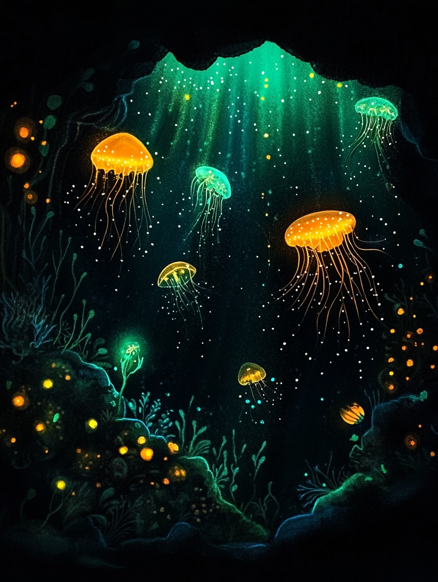 Биолюминесценция — это явление, при котором живые организмы излучают свет. Это удивительное свойство встречается у различных представителей флоры и фауны, от микроскопических организмов до крупных морских существ. Давайте погрузимся в этот загадочный мир и узнаем несколько интересных фактов о биолюминесцентных организмах. 
