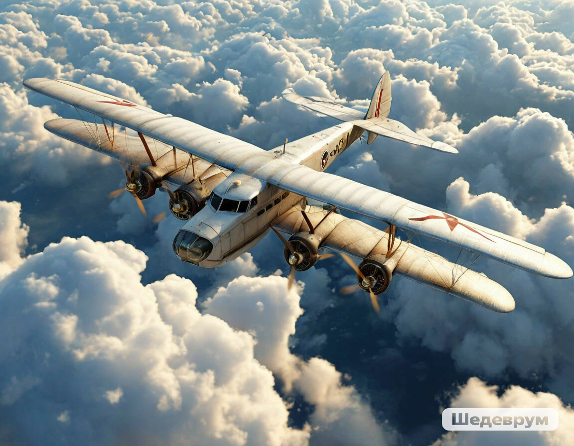 изображение самолета Farman F.60 Goliath создано в Шедеврум