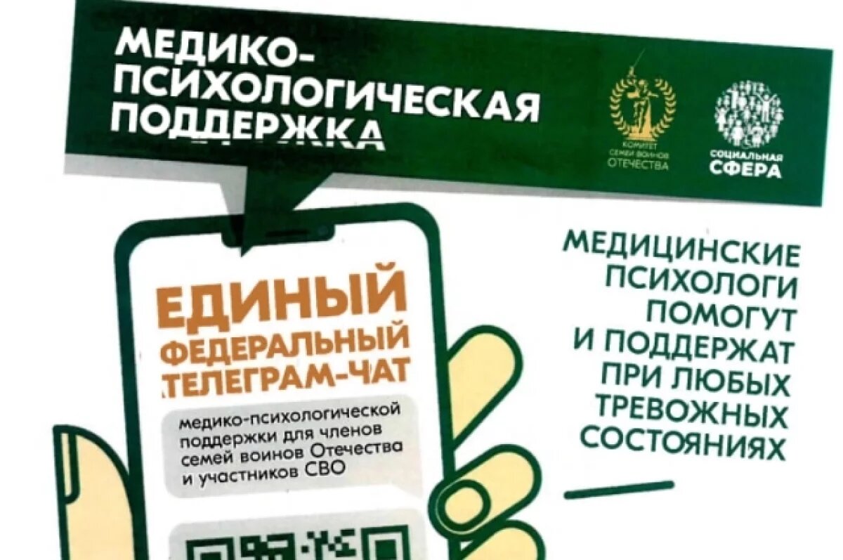    В Хабаровском крае открылся чат психологов для бойцов СВО и их семей