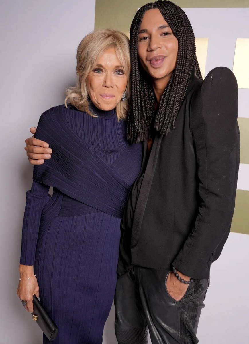 Брижит Макрон и Оливье Рустен 