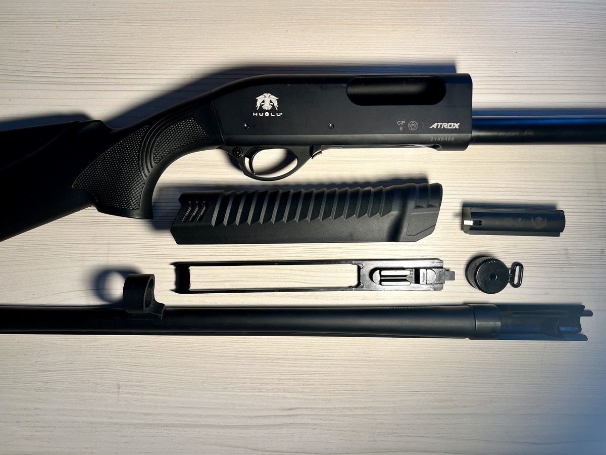 Huglu Atrox с опиленным цевьем.