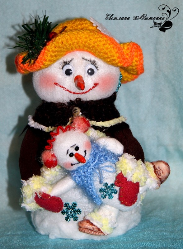 Работа автора статьи "Снежная баба с внуком"